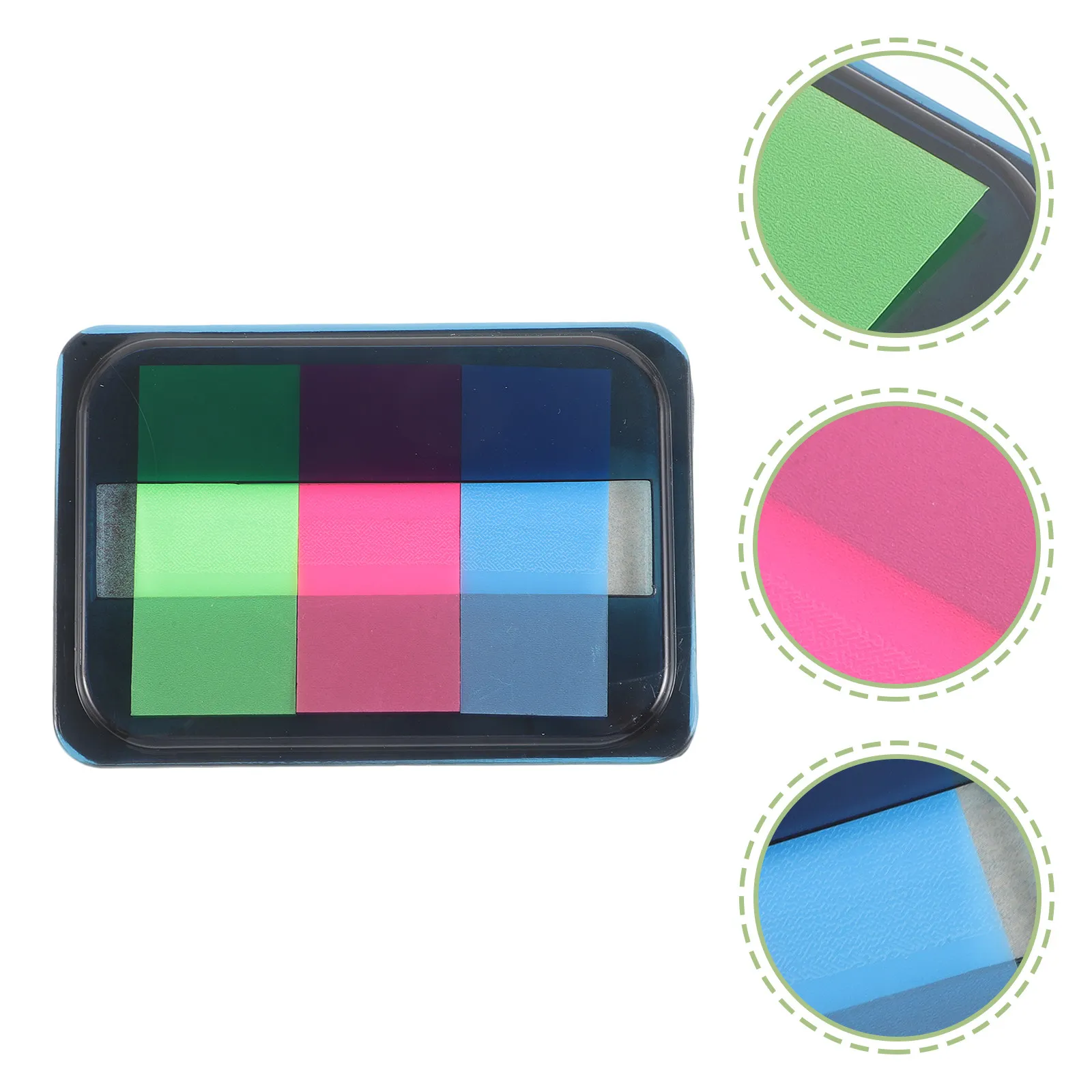 60Pcs Fluorescent Knowledge Neon Sticky Tabs Colored Translucent Page Markers Removable Adhesive Paper Flags for Highlighting