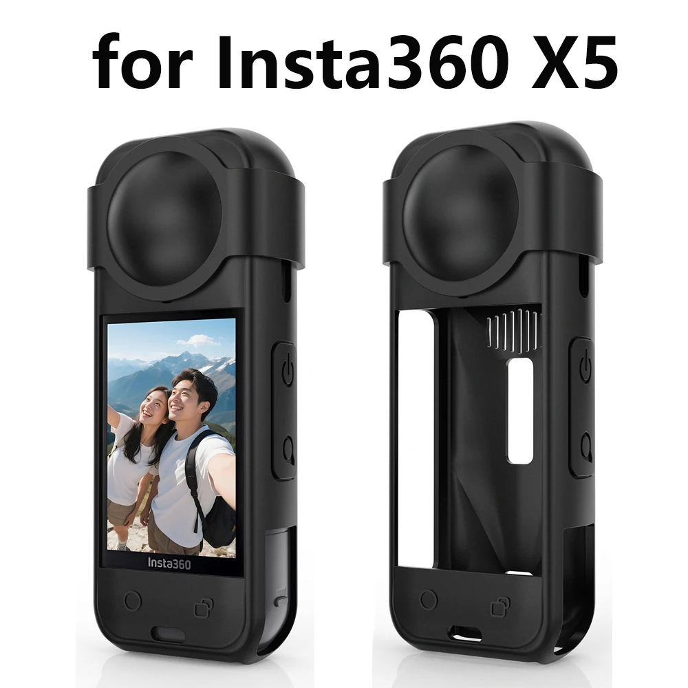 

for Insta360 X5 Silicone Protective Case Cover Dust-Proof Anti-Scratch for Insta 360 X5 Camera Protective Accessories Kit