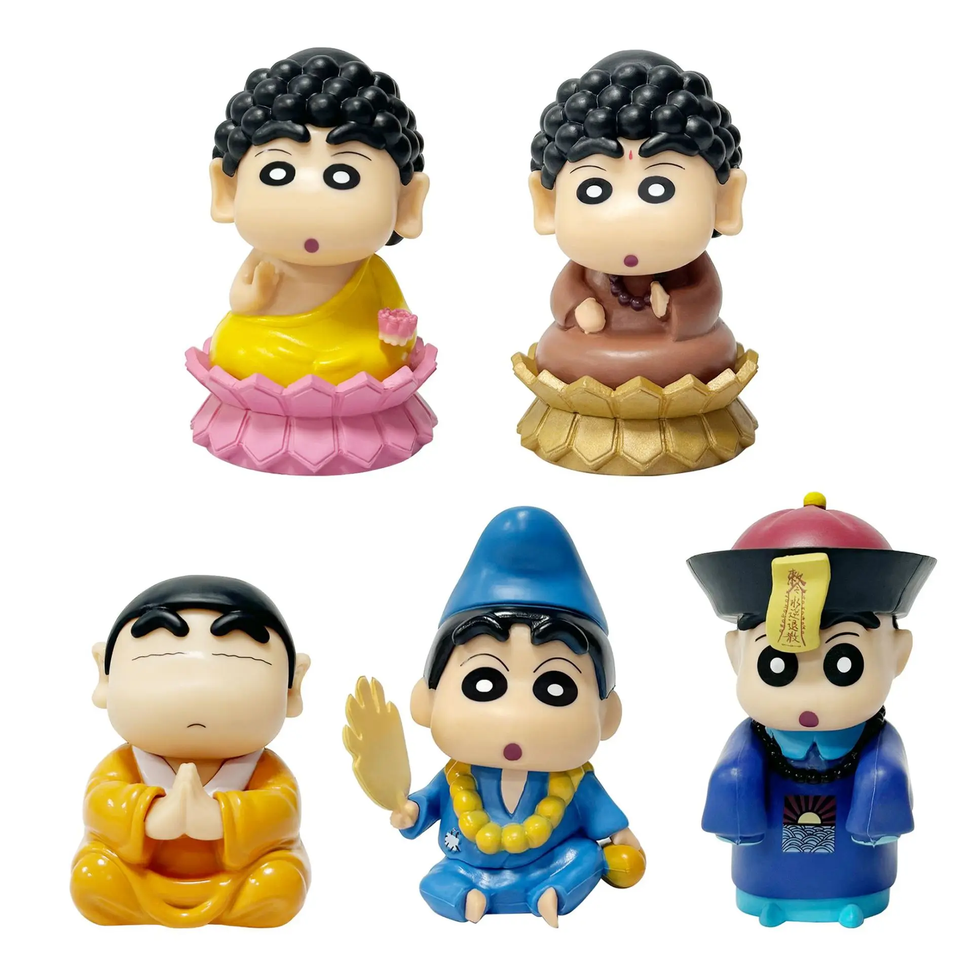 New Crayon Shin-chan Anime Figurine Cos Buddha Action Figure PVC Handmade Model Hobby Toys Doll Collection Birthday Gift