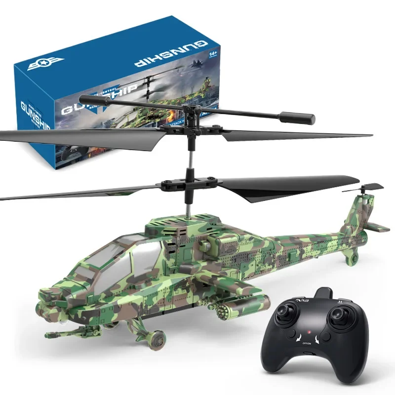 Rechargeable remote control helicopter safety fall-proof helicopter simulation airplane model children's remote control toys
