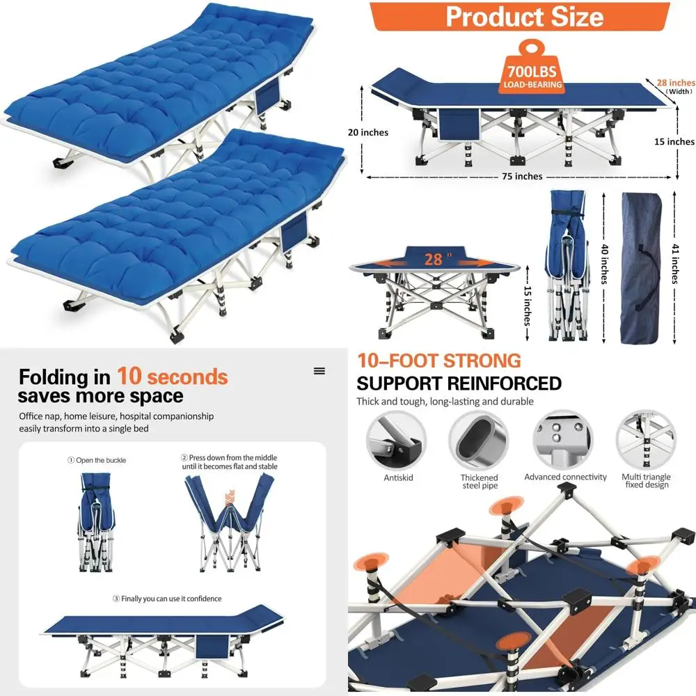 Camping Cots 2 Pack…