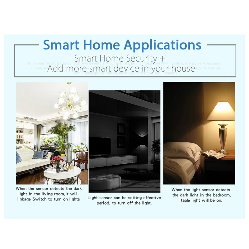 Tuya Zigbee Light Sensor Brightness Detector Illumination Sensor Smart Home Automation For Smart Life Remote