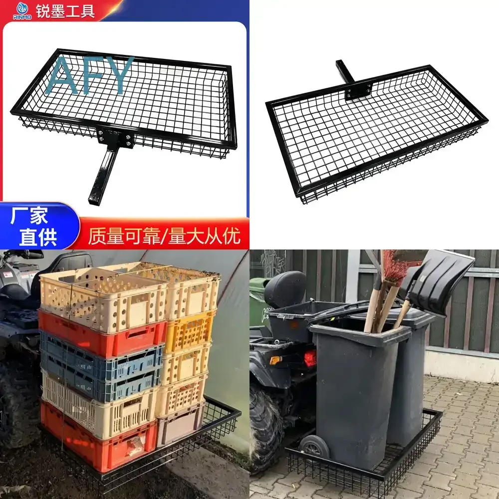 ATV Trailer Hitch Rack for Car Trunk Mount Cargo Basket with Customization Support Easy Installation Tailgate Connector for