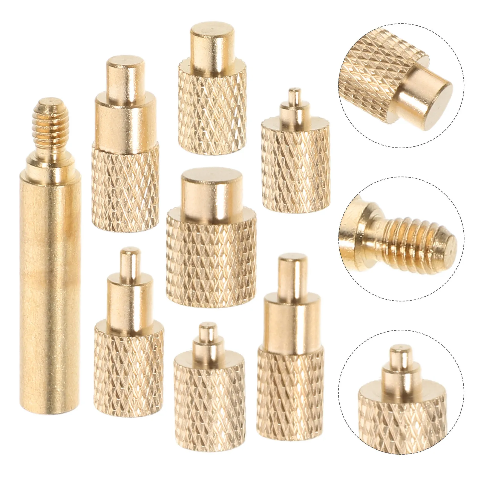 

1Set 3D Printing Threaded Insert Kit Copper M2 2.5 3 4 5 6 8 Heat Set Press Tips Nut Insert Tool for Printer Repair Upgrade