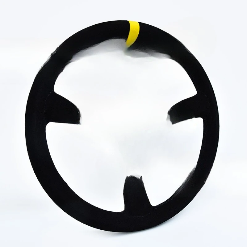 

Car modified matte steering wheel, modified 14-inch medium concave suede steering wheel