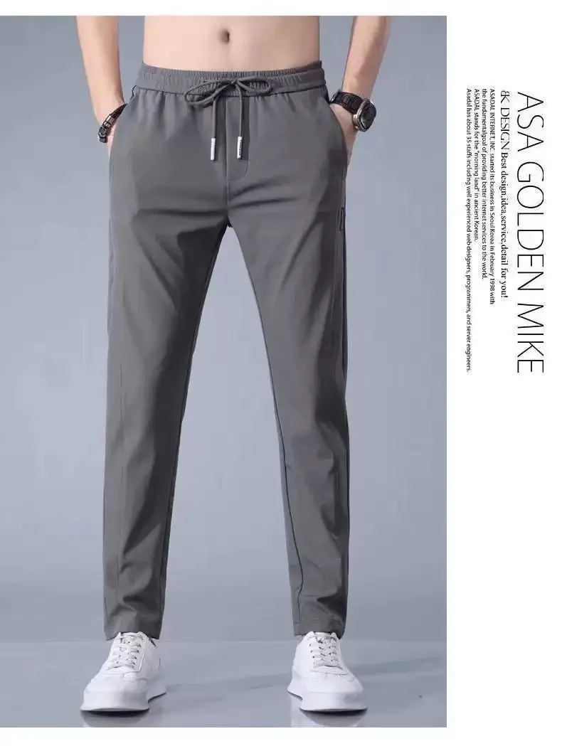 Men's Thin Breathable Fitness Gym Sports Pants for Jogging Running Hiking Camping - Comfortable Lightweight Trousers