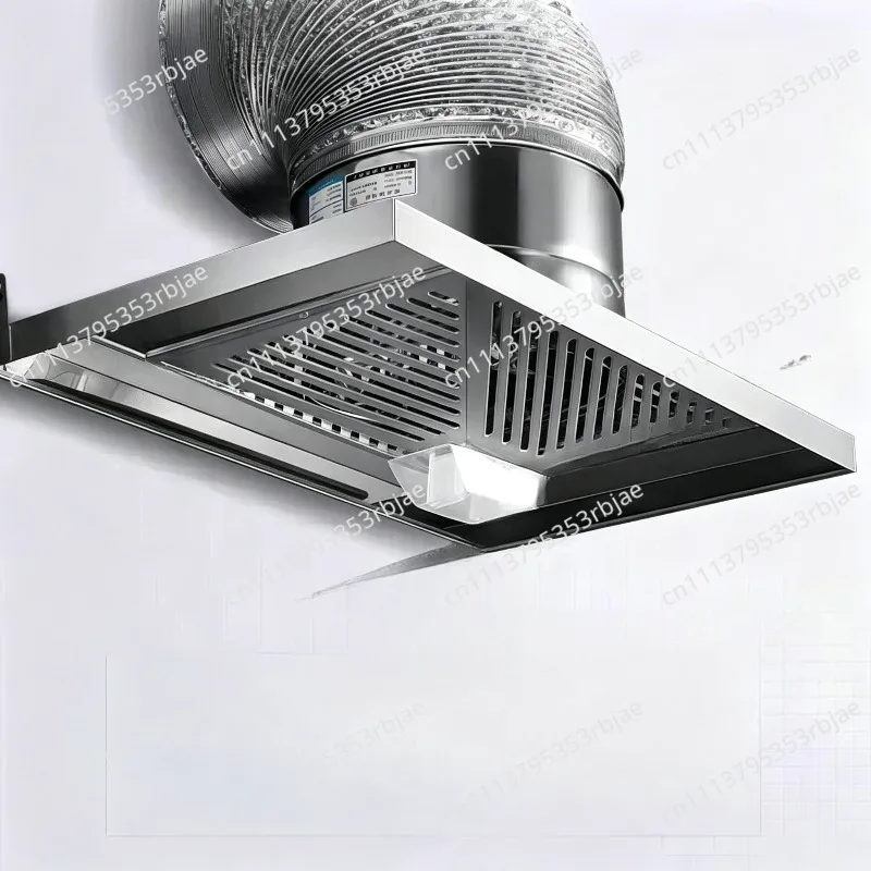Household Stainless Steel Range Hood Powerful Exhaust Fan for Kitchen Duty Stainless Steel Exhaust Fan for Kitchen Smoke