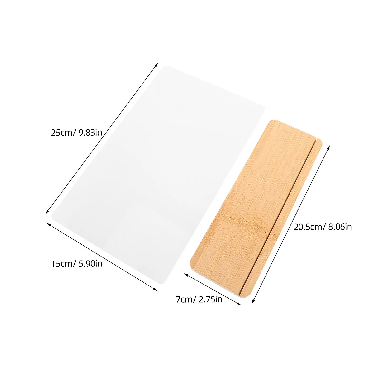 Sublimation Frame Blank 7 Inch Aluminum Surface Wood Base