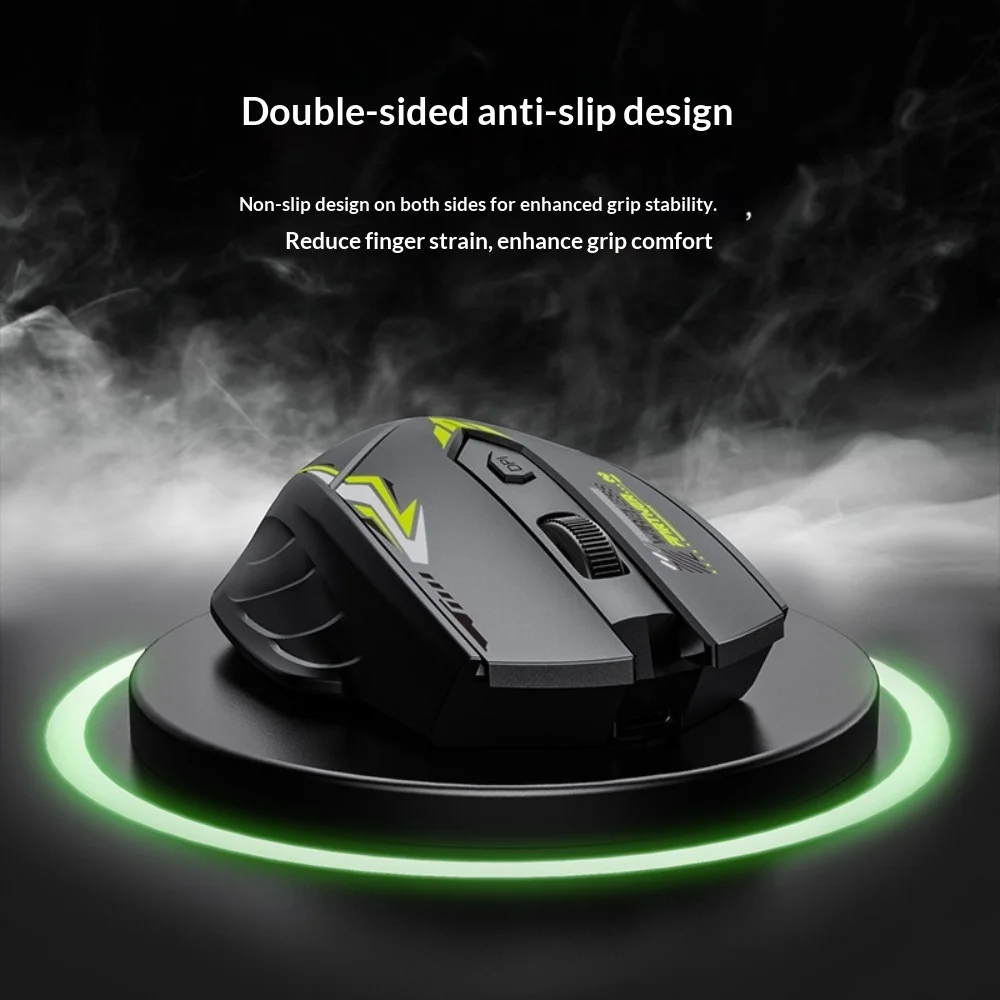 Mouse Gamer Leve Sem Fio Dual Mode RGB Alta DPI Programável Ergonômico Antiderrapante para PC Laptop Desktop Gamer Esports