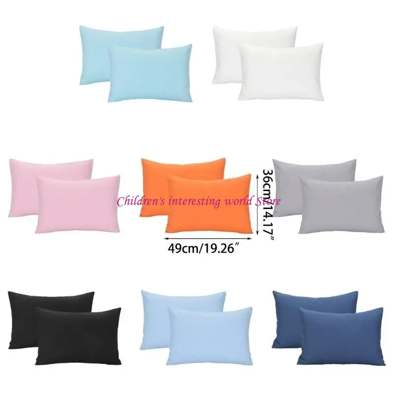 Toddler Pillow Cases for Travel Breathable Microfiber Pillow Covers Removable Envelope-Shape Pillow Cover Kids Bedding 425F