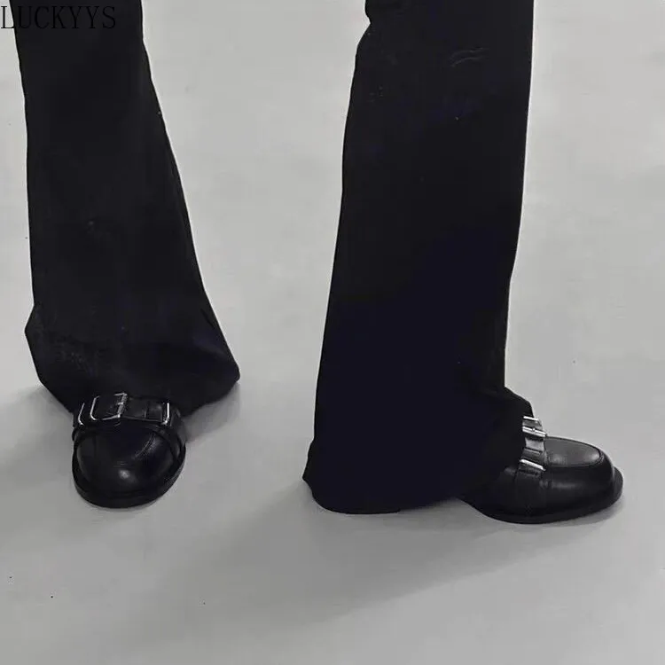 

Туфли-лодочки женские с круглым носком, Туфли Мэри Джейн на устойчивом каблуке, повседневная обувь на платформе, с пряжкой, весна-осень