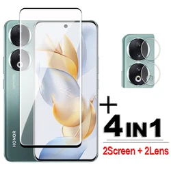 For Honor 90 Glass 3D Full Cover Curved Screen Protector For Honor 50 60 70 80 90 Tempered Glass For Honor 50 70 80 90 Pro Film
