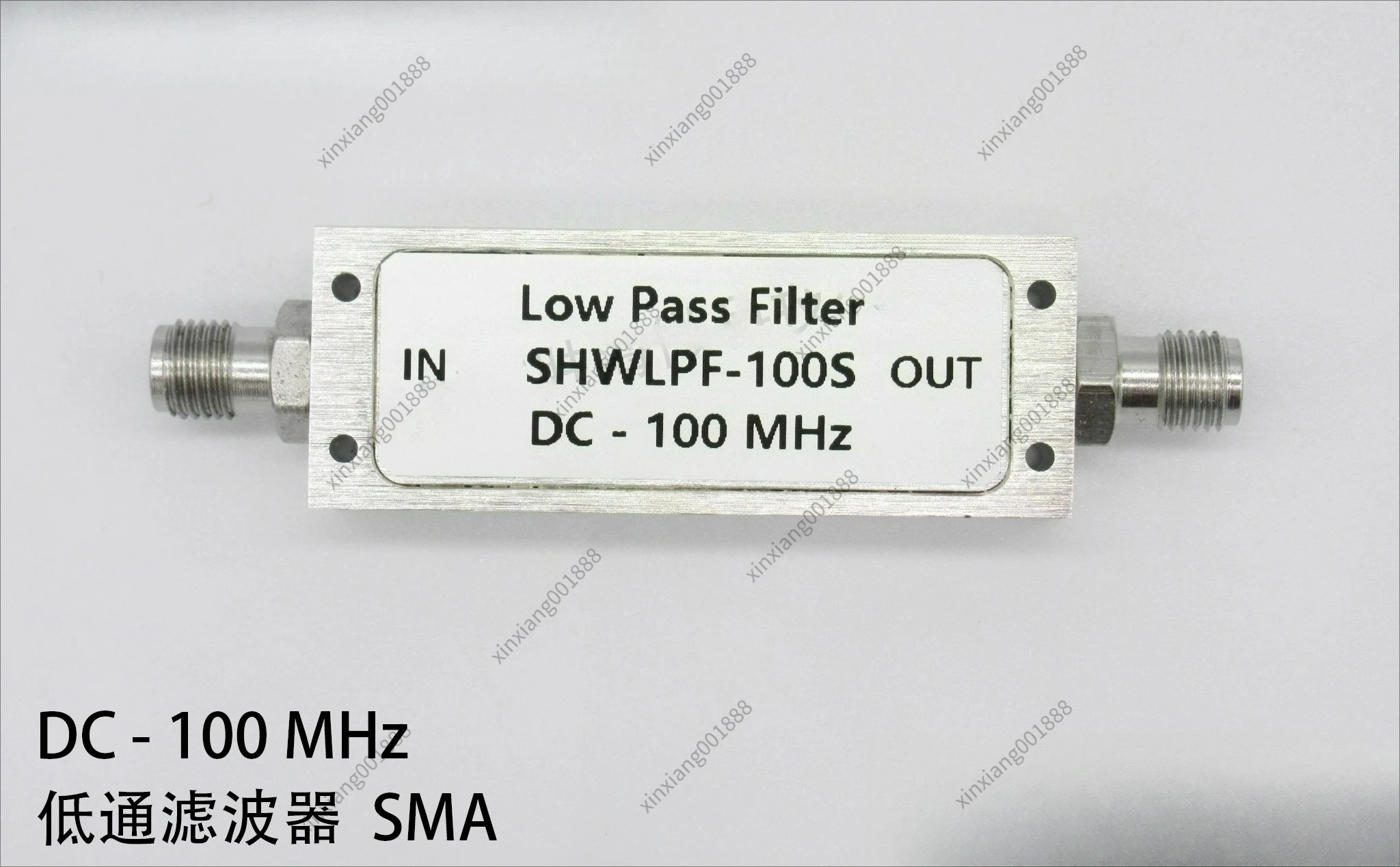 For DC-100MHz RF Low Pass Filter, DC-0.1GHz SMA Connector, Low Loss Low VSWR High Performance