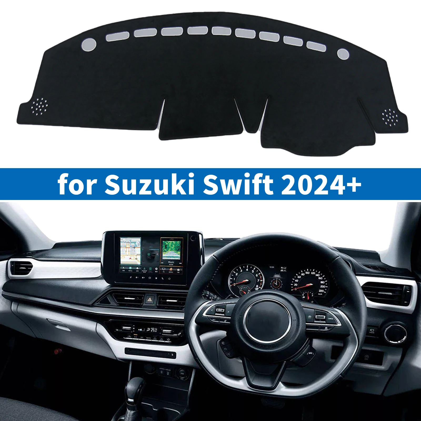 

Car Dashboard Mat Fit for Suzuki Swift 2024 2025 2026 Sunshade Protective Carpet Dash Mat Dashmat