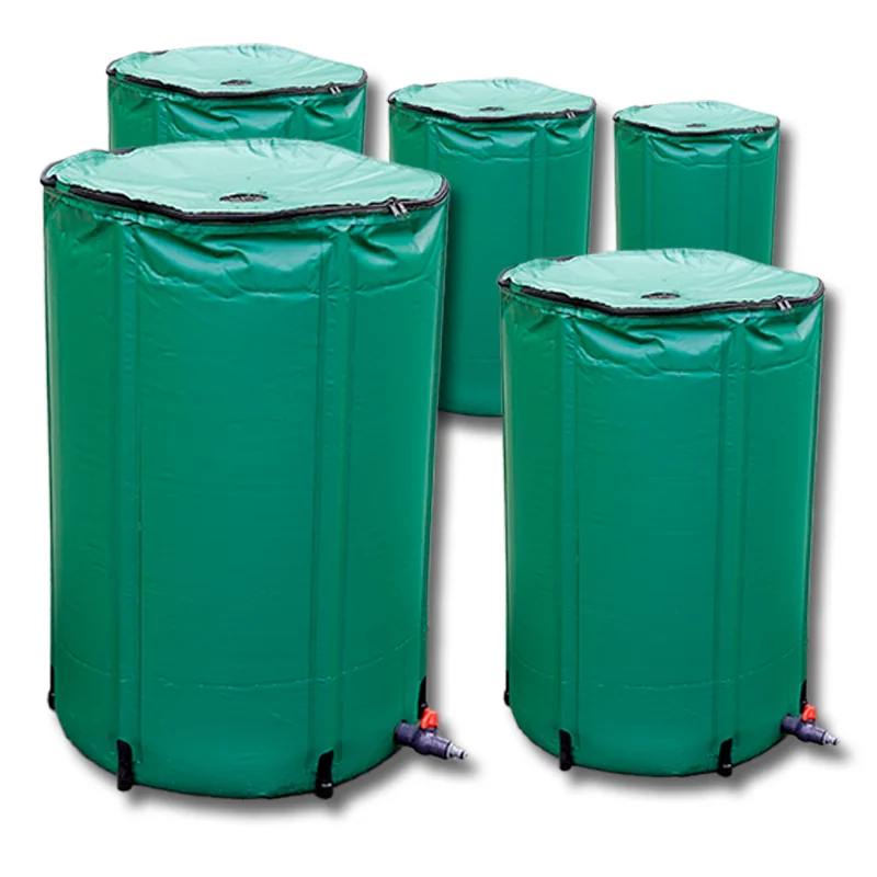 750L Rain Water Collector Rain Water Storage Tank Collapsible Rain Barrel For Garden Irrigation