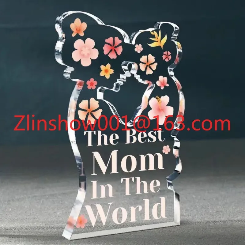 European-style acrylic ornament portrait desktop decoration Mother's Day gift to mother high-value table card crafts