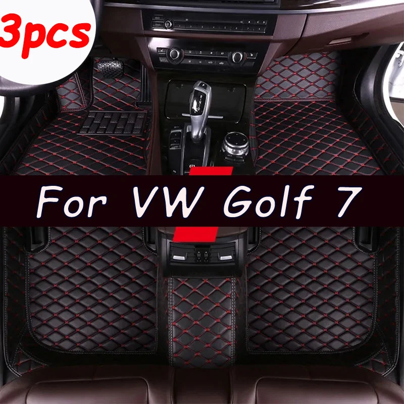 

Автомобильные коврики для VW Golf 7 7,5 GTE GTD GTI 2012 ~ 2020, кожаные коврики, аксессуары для интерьера автомобиля