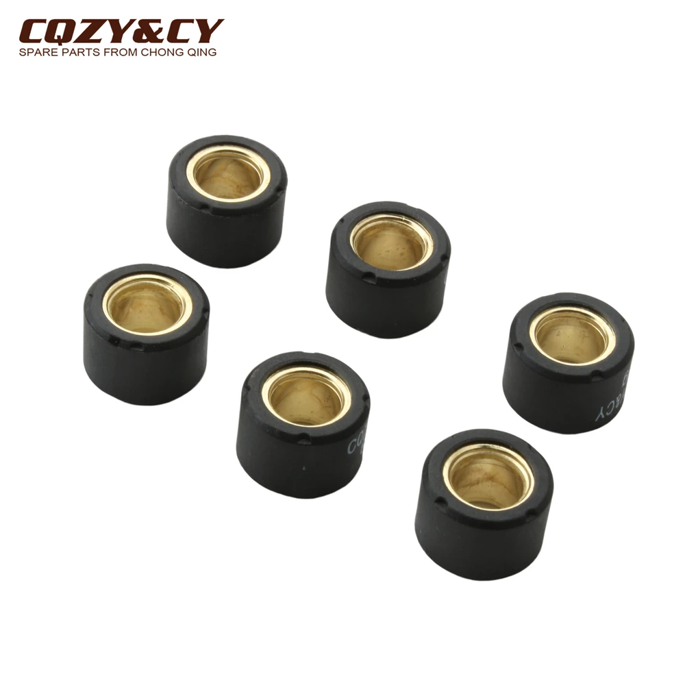 6pc Variator Racing Roller Weights 17x12mm 7g 8g For Suzuki AH AP Address 50 AJ ZZ Sepia AY Katana UF Estilete UX Zillion 50cc