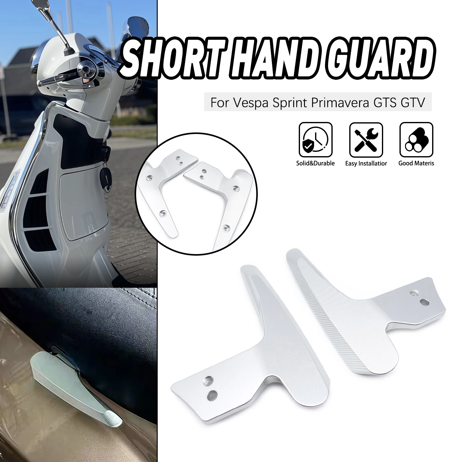 Universal For VESPA SPRINT PRIMAVERA GTS GTV Accesorios Moto Tail Rear Passenger Handle Thickened Grab Bar Rail Armrest