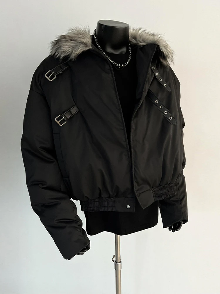 

Thiened American ort Collar Jaet Cotton Coat Men Women Winter Warm Casual Outerwear Design Couple Cotton Clothes