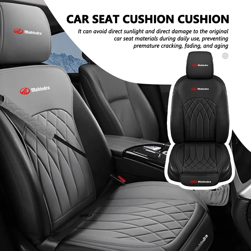 for-mahindra-car-seat-cushion-pad-leather-seat-cover-decoration-dust-proof-interior-accessories-bolero-thar-kuv100‌-xuv700‌