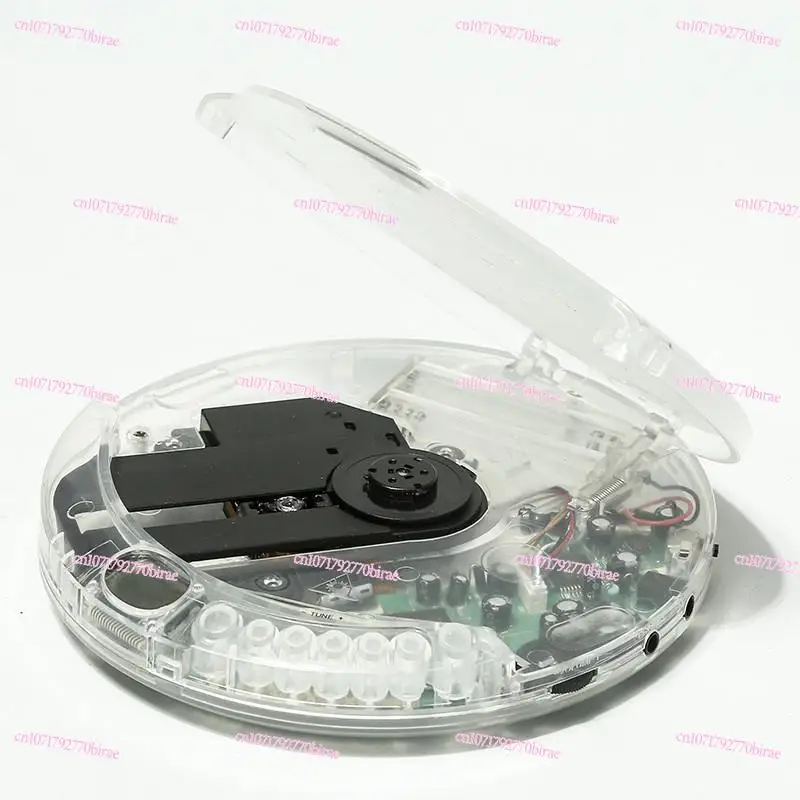 Fully Transparent CD Player Walkman Player Portable Album Headset USB Cable External Speaker
