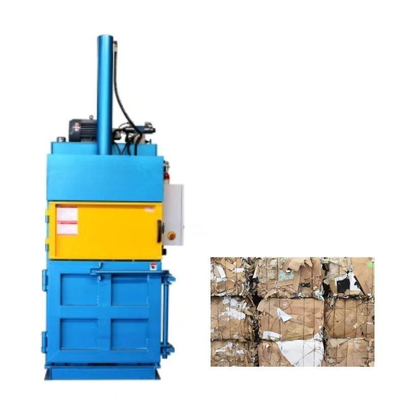 Durable Vertical Recycling Waste Compactor Hydraulic Baler Baling Press Machine for Paper and Cartons Customized