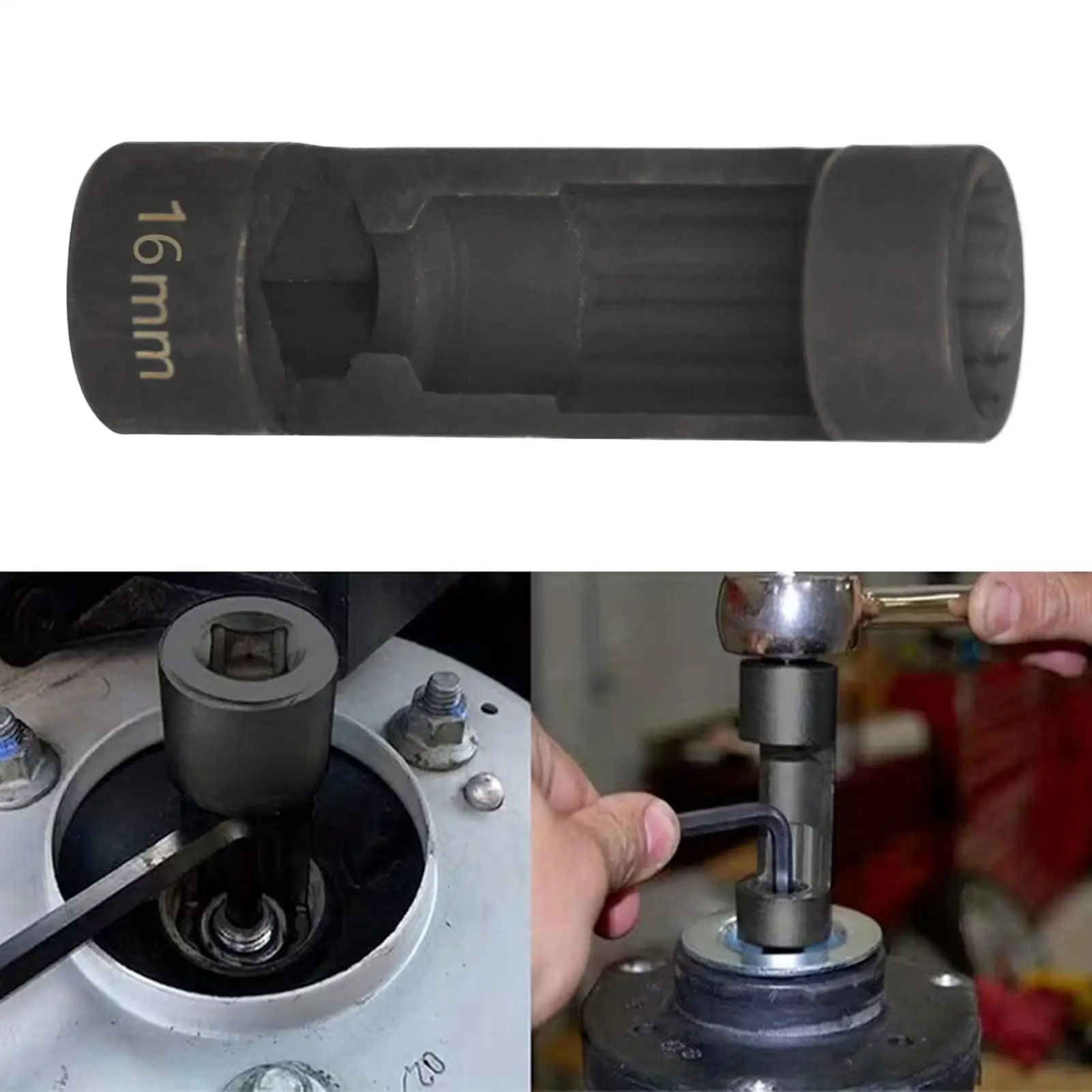 

Strut Nut Socket Shock Absorber Screw Repair Gear Strut Nut Remover for Car Truck Sedan SUV RV Mechanics Outdoor Home Garage