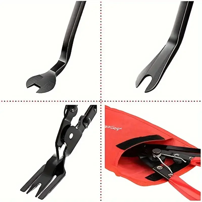 3pcs Auto Trim Removal Tools Set Car Panel Fastener Remover Pliers Kit Car Audio Headlight Modification Installation Tool