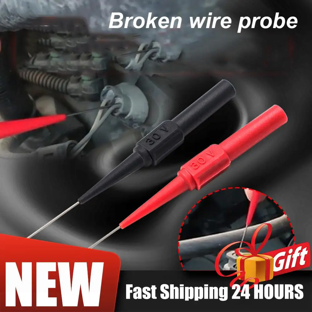 0.7MM Insulation Piercing Needle Non-destructive 10pcs Multimeter Test Probes Multimeter Test Probes Measuring Device Car Tool