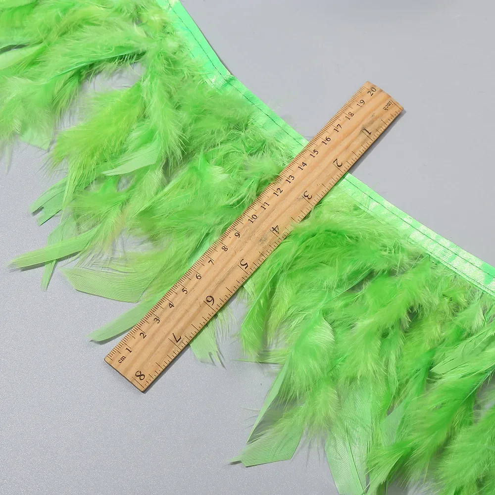 10Meters Natural Turkey Feathers Trim DIY Wedding Marabou Feather Ribbon Crafts Sewing Clothing Party Plume Handmade Home Decor