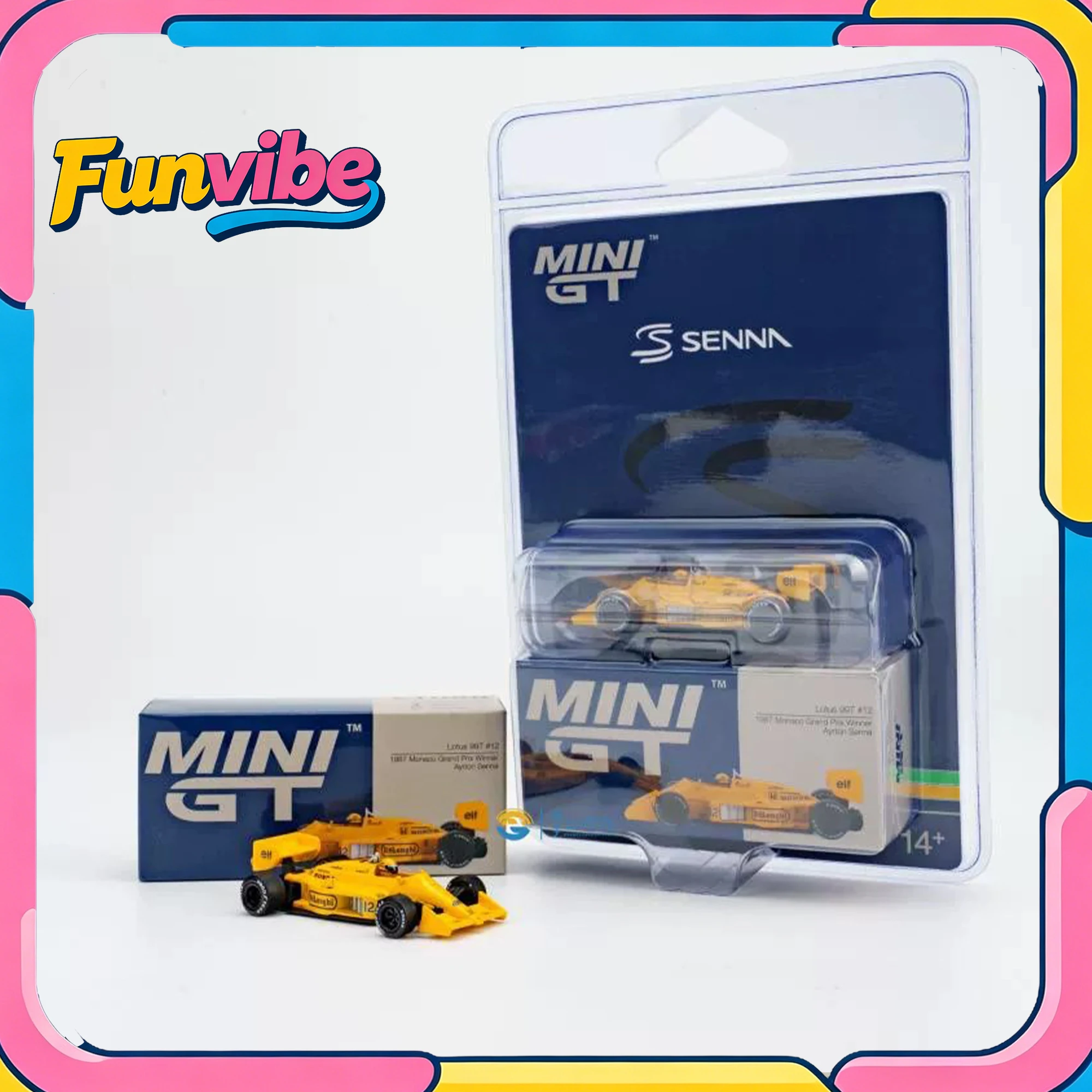 MINI GT 1/64 Lotus 99T Ayrton Senna Toleman TG184 #19 #12 Monaco F1 Diecast Racing Car Model Simulation Collection Cars Boy Gift
