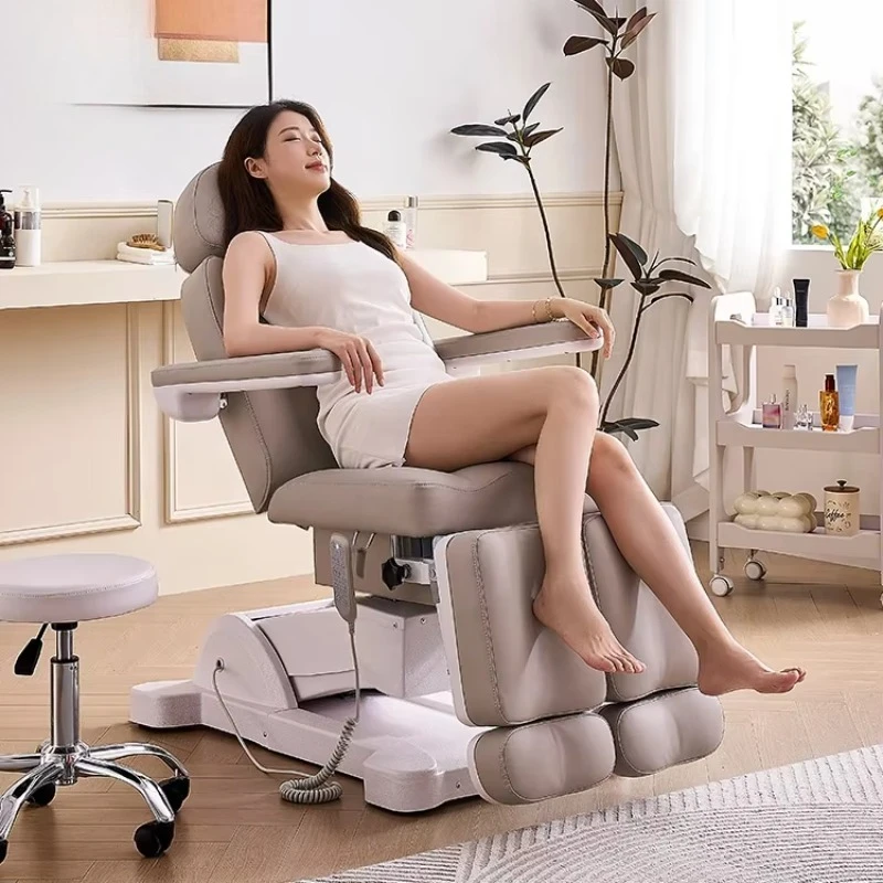 Modern Cosmetic Facial Spa Massage Table Salon Lash Tattoo Chair Electric Beauty Bed