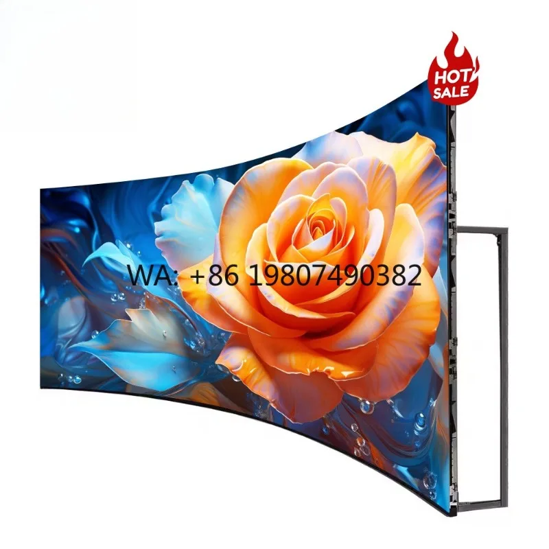 Custom Flexible Bendable LED Video Wall P1 P2 P3 Soft Curved Panel Indoor Outdoor Stage Rental Commercial Advertising Display