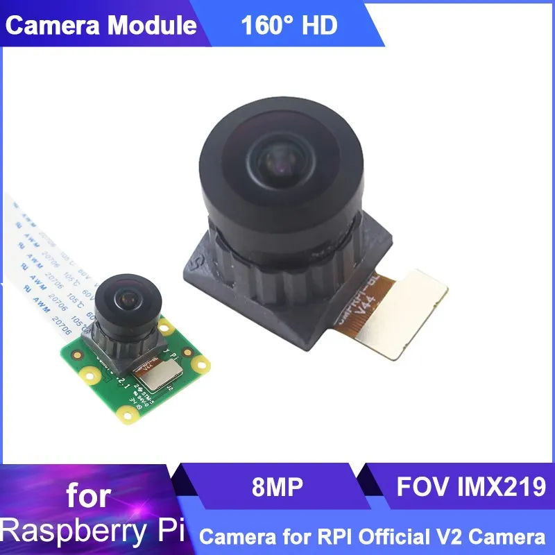 

Raspberry Pi Camera Module HD 8MP 160 Degree FOV IMX219 Sensor for Raspberry Pi 4B 3B+ 3 Official V2 Camera 3280x2464 Resolution