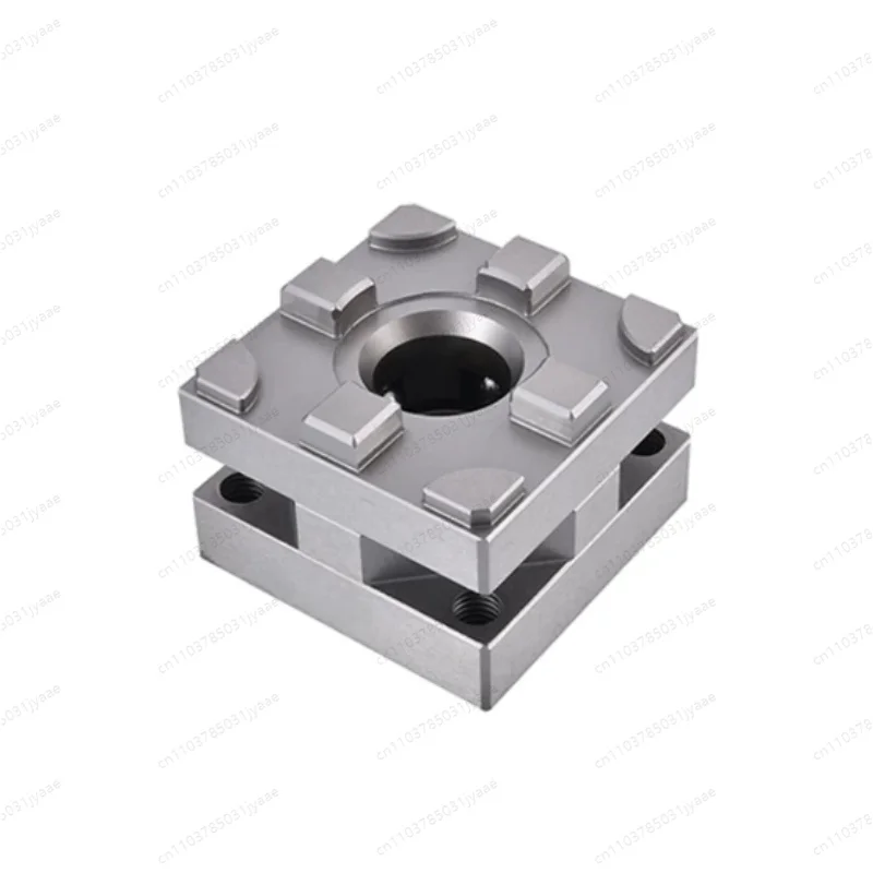 56mm Precision CNC Carving Small Copper Male Manual Chuck Square Electrode Holder for EDM Spark Machines ER Interface