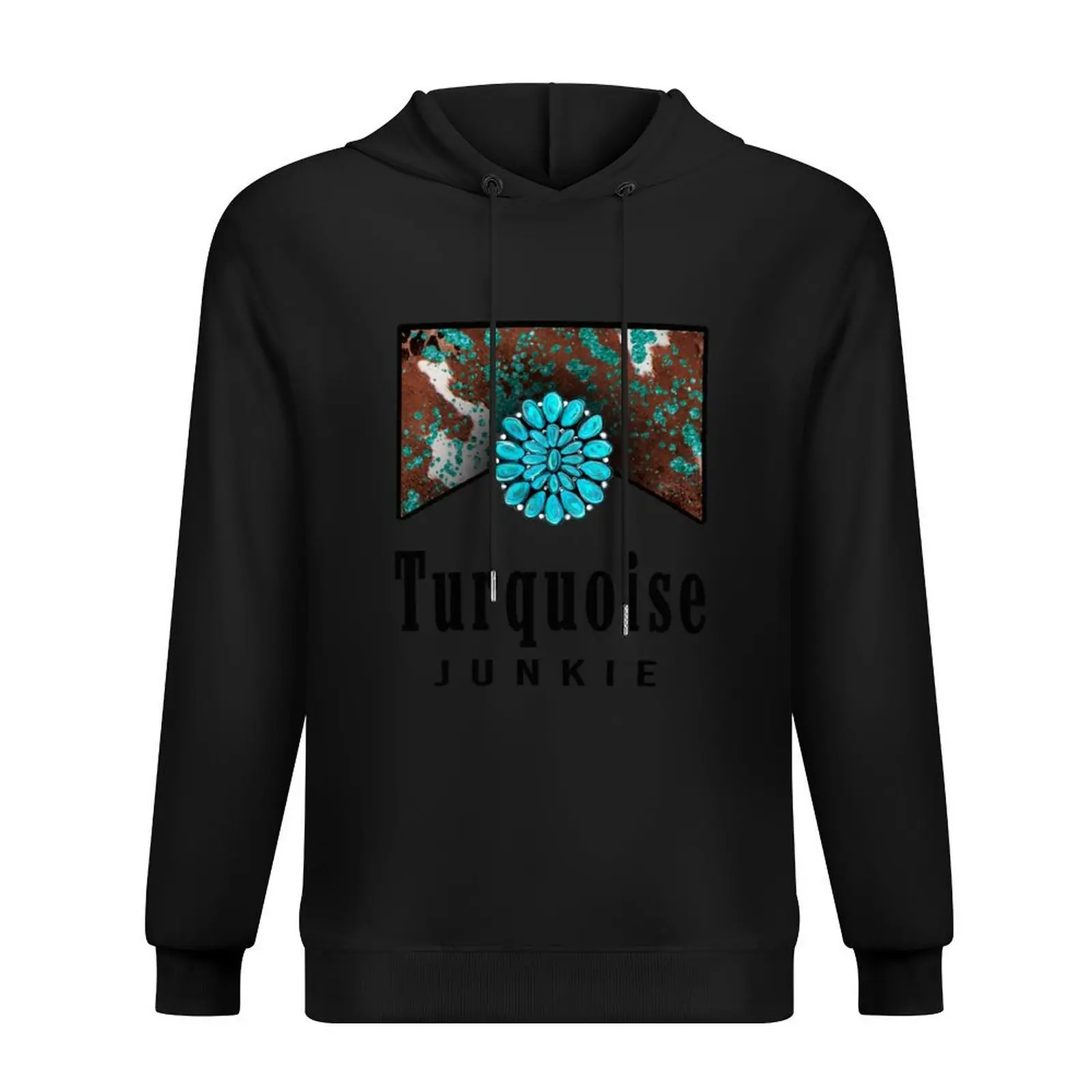 

Turquoise Junkie Western Hoodie mens clothes men clothing men's winter sweater men's clothing autumn hoodie
