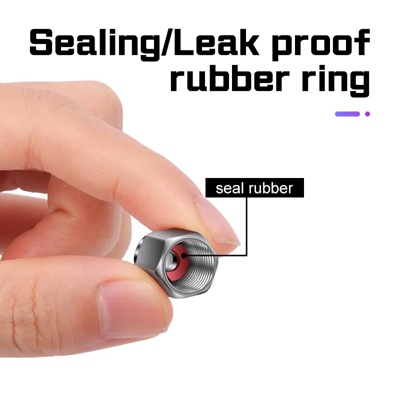 ل ZEEKR X 001 009 007 7X 2022 2023 2025 4 قطعة عجلة السيارة الإطارات صمام قبعات الإطارات الجذعية يغطي سبيكة Airdust مقاوم للماء اكسسوارات #4