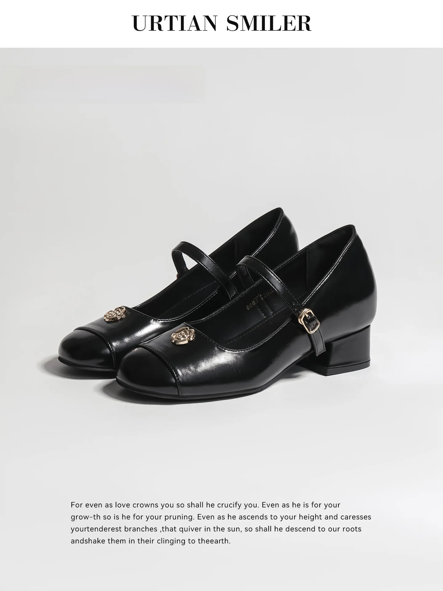 Mary Janes Women's Shoes with High Heel And Inner Heightening Effect 7cm Thick Bottom Design Retro Style Casual round Toe