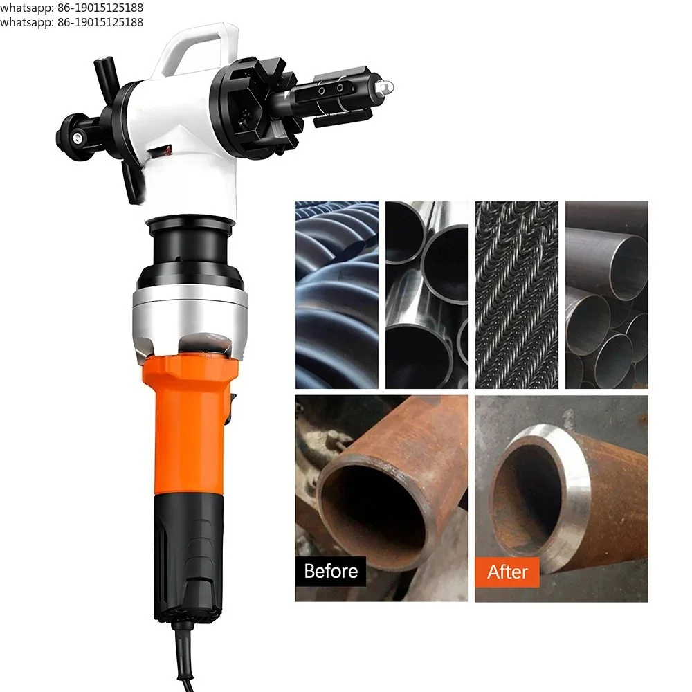 Handheld Pipe Beveler Electric Stainless Steel Tube Chamfer Machine 28mm To 159mm