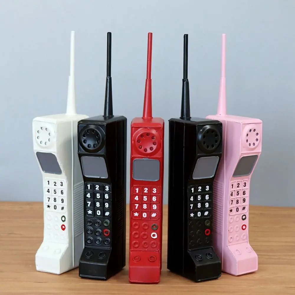 Simulation Vintage Telephone Model Cellular Phone Iron Material Retro Phone Prop Special Design Hand Phone