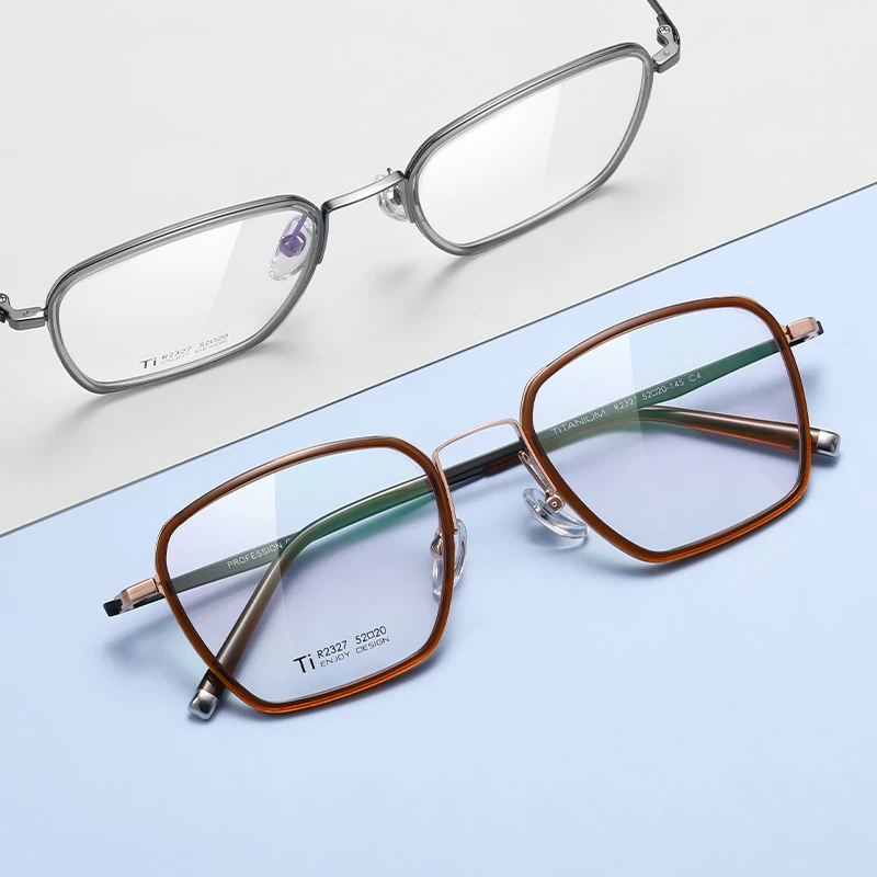 BCLEAR-Lunettes Classiques Rétro pour Homme et Femme, Monture Ultra-Légère en Acétate de Titane, pour Myopie, Nouvelle Collection