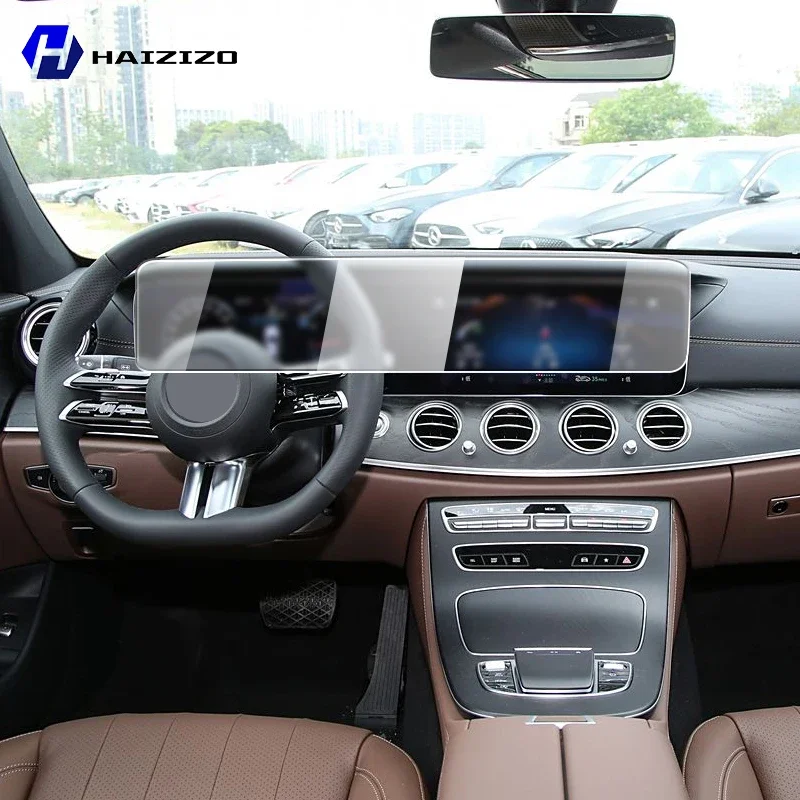 لبنز E-Class W213 S213 C238 2016-2023 سيارة لتحديد المواقع شاشة LCD الملاحة طبقة من البولي يوريثان ماتي المضادة للوهج واقي للشاشة فيلم الصفر