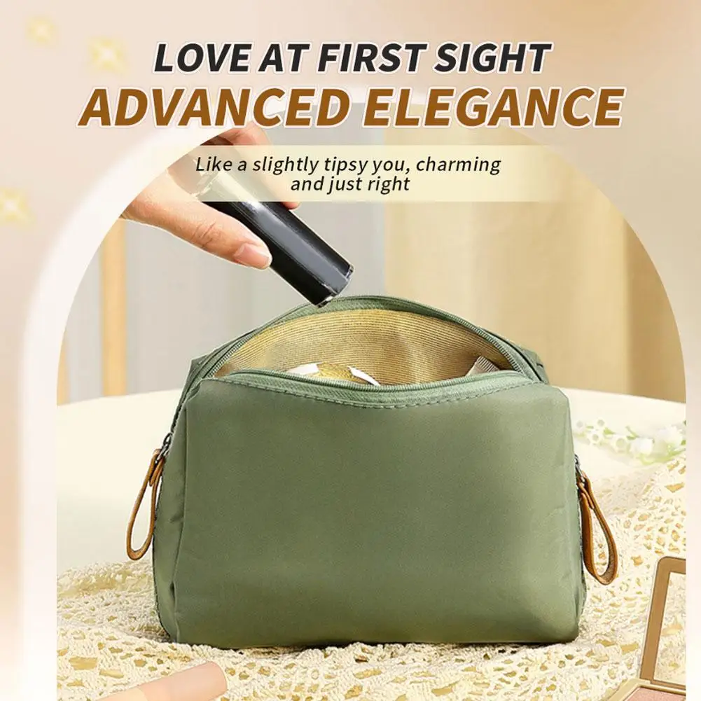 2023 New Makeup Bag Simple Solid Color Cosmetic Bag For Women Pouch Toiletry Bag Waterproof Make Up Purses Case Dropshippin A6D6