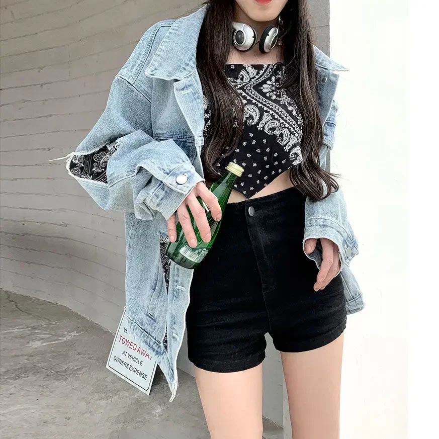 

Skinny Tight Booty Denim Shorts for Women With Waist Pocket Jorts Short Jean Pants Woman Flowy Fashion Clothing 2024 Elasticty