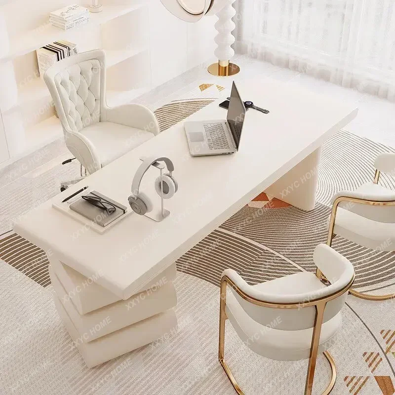 XXStorage Design Office Desk Modern Wooden Standing Decoration Gaming Office Desk Computer Reception  Trendy Furniture