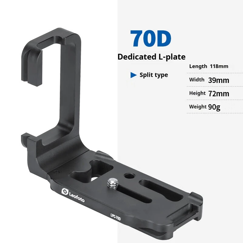 

Leofoto LPC-70D совместим с Canon 70D; быстросъемная пластина стандарта Arca-Swiss.