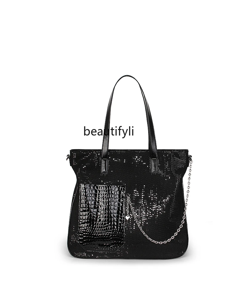 Special-Interest Design Sequined Large Capacity Underarm Shoulder Bag New All-Matching and Lightweight Women's Bag Crossbody Bag