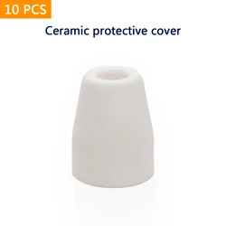 10Pcs PT31 Ceramic Shield Cup/Cap Inverte Air Plasma Cutter Cutting Machine Torch Gun Consumables Accessories Spare Parts