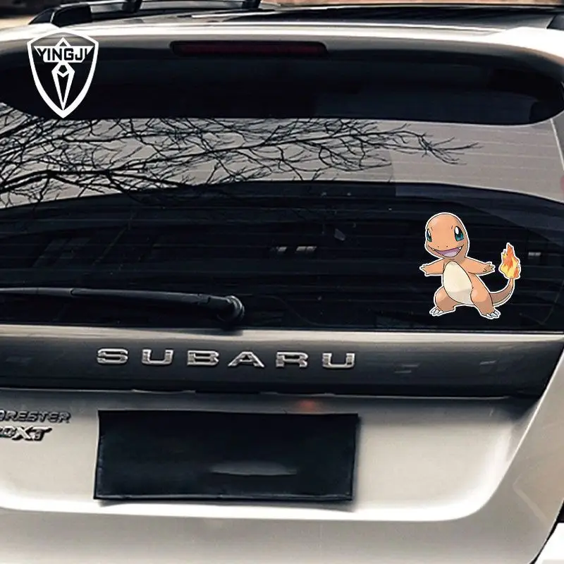 Charizard Charizard X Pokémon Illustrated Cartoon Animation Night Reflective Car Sticker Decorative Sticker